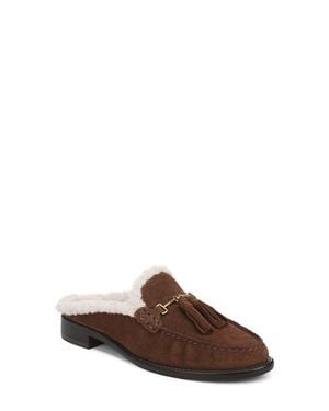 Franco Sarto Callen Tassel Loafer Mule - Brown