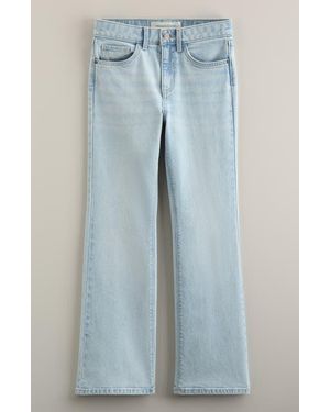 Treasure & Bond Kids' Loose Fit Stretch Denim Flare Leg Jeans - Blue