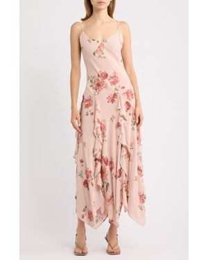 Reformation Allissa Georgette Sundress - Pink