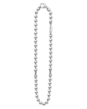 Lagos Sterling Anthem 5Mm Ball Chain Necklace - White