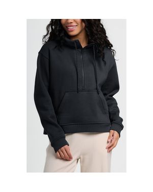Free Fly Northcoast Fleece Half Zip Hoodie - Black