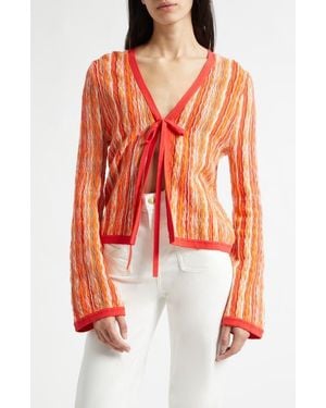 Ramy Brook Daniela V-Neck Cardigan - Red