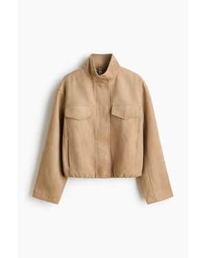 H&M Coated Jacket - Natural