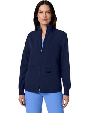 Jaanuu Ceri 6-Pocket Classic Scrub Jacket - Blue