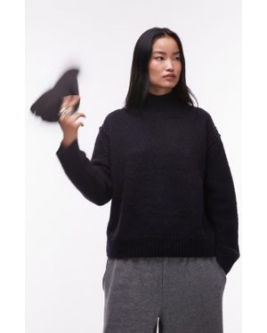 TOPSHOP Turtleneck Sweater - Black