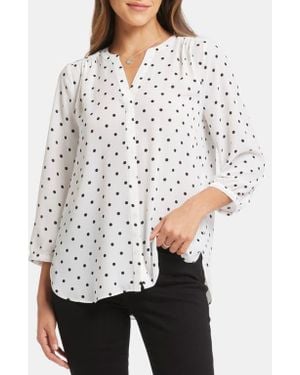 NYDJ Pintuck Blouse - White