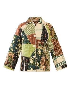 Eddy Quilted Scrap Jacket - Green