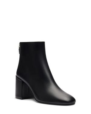 Stuart Weitzman Bacari Leather Bootie - Black