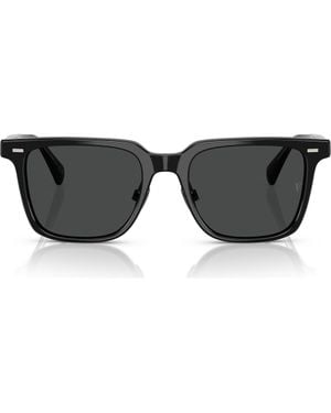 Oliver Peoples 52Mm Rectangular Polarized Sunglasses - Gray