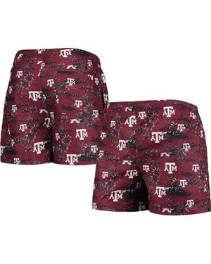 FOCO Texas A&M Aggies Island Palm Swim Trunks - Red