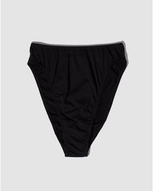 Oddobody Organic Cotton High Waisted French Cut - Black