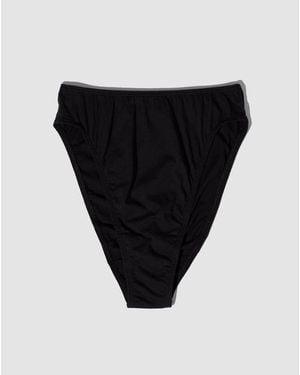Oddobody Organic Cotton High Waisted French Cut - Black