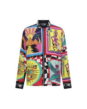 Je Te Veux Egypt Print Shirt - White