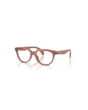 Moncler 50Mm Rectangle Optical Glasses - Pink