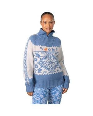 Kari Traa Saga Knit Sweater - Blue