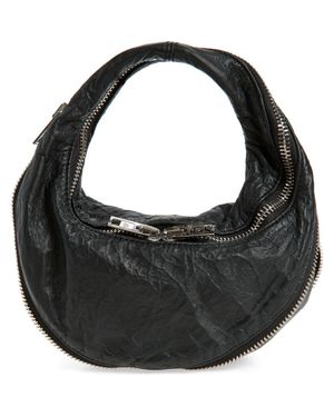 Alexander Wang Mini Twist Memory Leather Handbag - Black