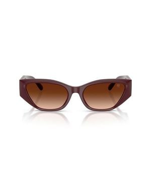 Ralph Lauren 55Mm Butterfly Sunglasses - Brown