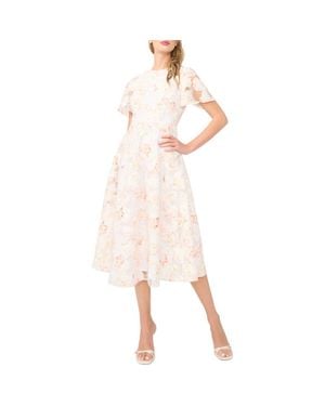 Ted Baker Natalia Floral Flare Midi Dress - Pink