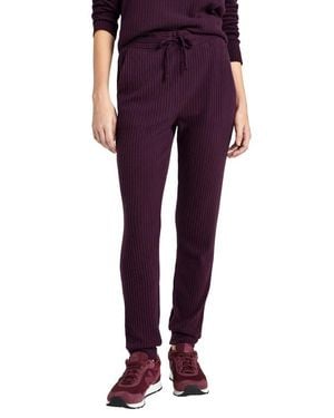 Splendid London Tulip Cuff Rib Sweatpants - Red