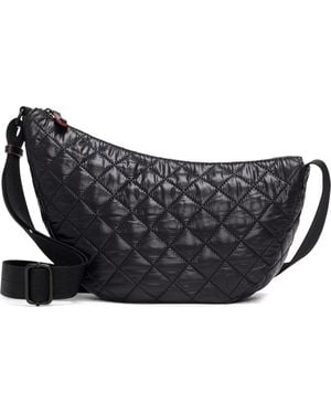 MZ Wallace Small Metro Smile Shoulder Bag - Black