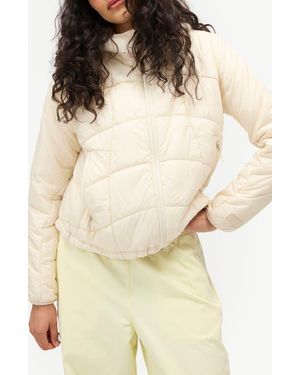 Halfdays Claude Water Repellent Quilted Puffer Jacket - Natural