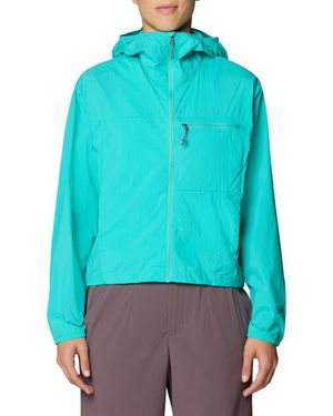 Mountain Hardwear Wind Veil Hooded Jacket - Blue