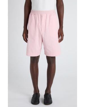 Bottega Veneta Cotton Twill Shorts - Pink