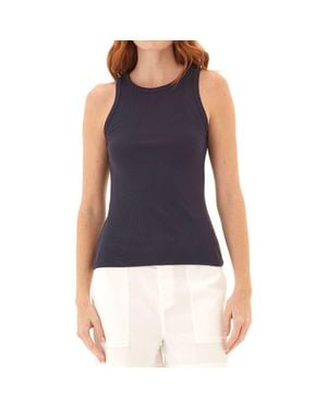 Threads For Thought Bailey Feather Ribbed Tank - Blue