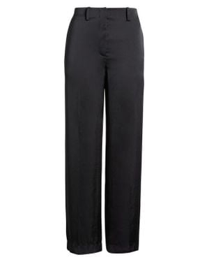 Theory Clean Waist Straight Leg Pants - Black