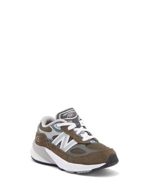 New Balance Kids' 990 V6 Sneaker - White