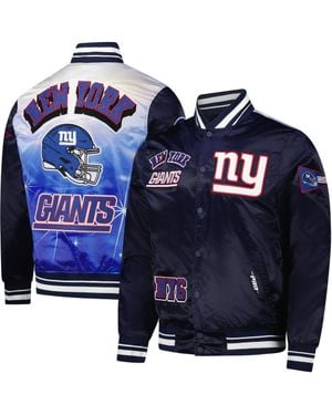 Pro Standard New York Giants Sublimated Satin Full-Snap Jacket - Blue