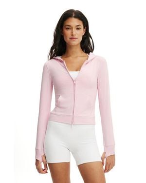 Cotton On Active Ultra Soft Hooded Jacket - White