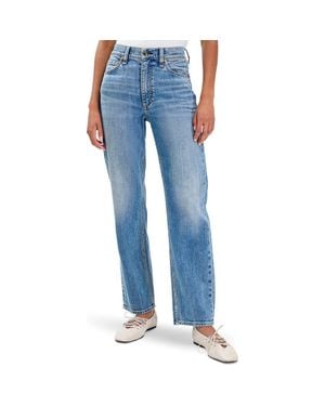 Rag & Bone Harlow Mid Rise Ankle Straight Leg Jeans - Blue