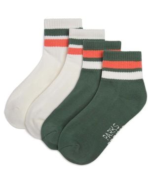 Parks Project Trail Crew Quarter Sock 2 Pack - Green