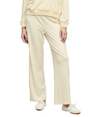 Barefoot Dreams Butterchic Piped Wide Leg Pants - Natural