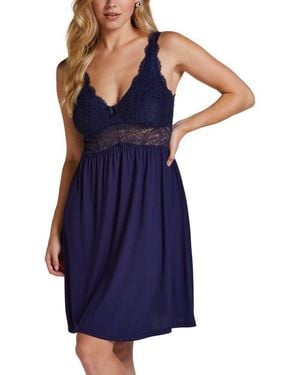 Hunkemöller Nora Lace Slip Dress - Blue