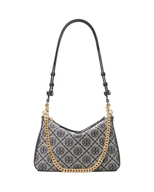 Tory Burch Small Perry T Monogram Jacquard Shoulder Bag - Multicolor