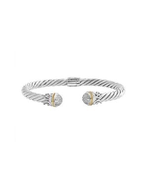 Effy 925 Sterling/18K Diamond Bangle - Multicolor