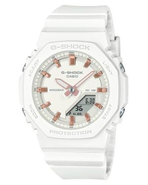 G-Shock Gmap2100 Analog-Digital Resin Strap Watch, 40.2Mm - White