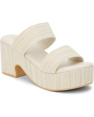Matisse Ocean Ave Espadrille Platform Slide Sandal - White