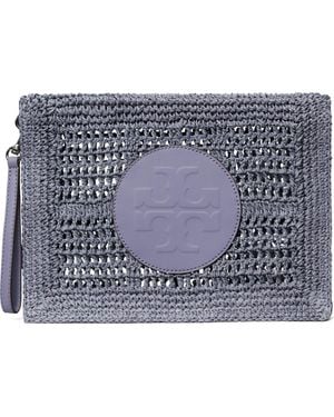 Tory Burch Ella Hand Crochet Wristlet - Blue