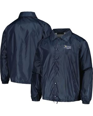 Dunbrooke Tampa Bay Rays Coach's Raglan Full-Snap Windbreaker Jacket - Blue
