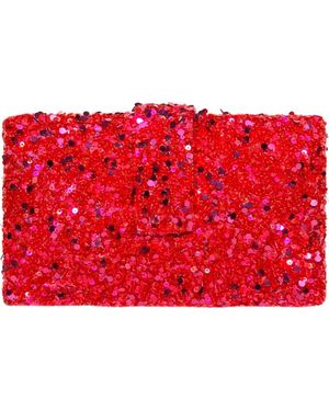 Simitri Classic Sequin Kitsch Clutch - Red