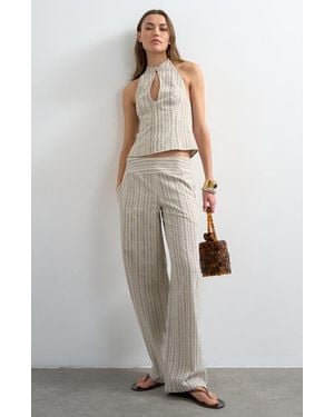 TOPSHOP Halter Top - Natural