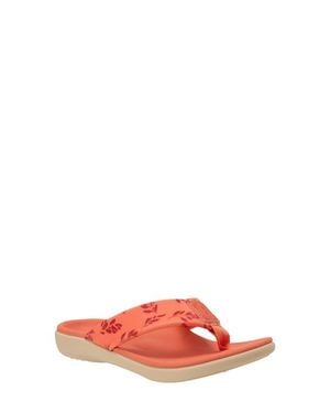 Revitalign Dahlia Botanical Orthotic Flip Flop - Red