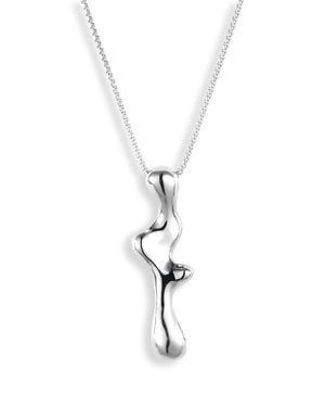 Faris Seep Pendant Necklace - White