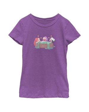 K-Pop Demon Hunters Girl's Rumi, Mira And Zoey Relaxing Graphic T-Shirt - Purple