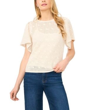 Halogen® Short Sleeve Sweater - Blue