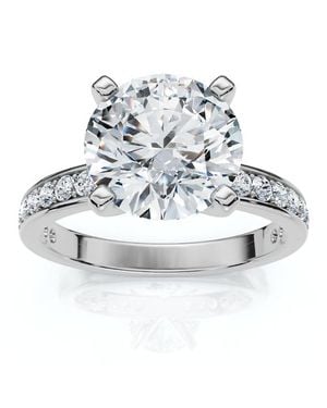 Bliss Diamond Certified 2 1/4Ct Karthy Diamond Engagement Ring 14K Or Platinum Lab Grown - Metallic