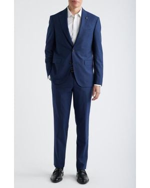 Jack Victor Esprit High Super 120S Wool Suit - Blue